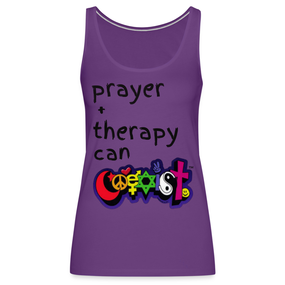PRAYER & THERAPY CAN COEXIST - purple