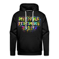 MY LIVING TESTIMONY IS LIT - GRAFFITI HOODIE - black
