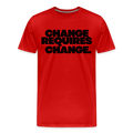 CHANGE REQUIRES CHANGE - red