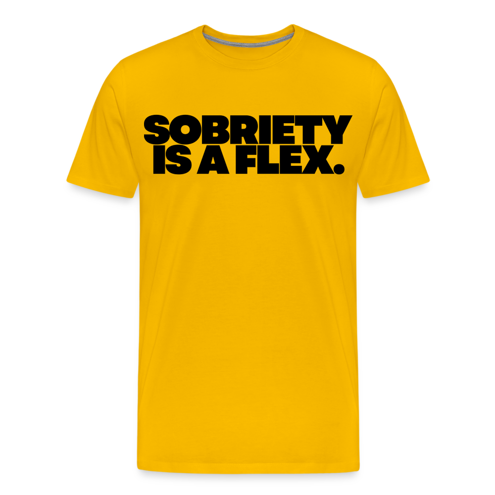 SOBRIETY IS A FLEX - sun yellow
