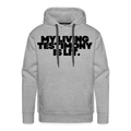 MY TESTIMONY IS LIT - HOODIE - heather grey