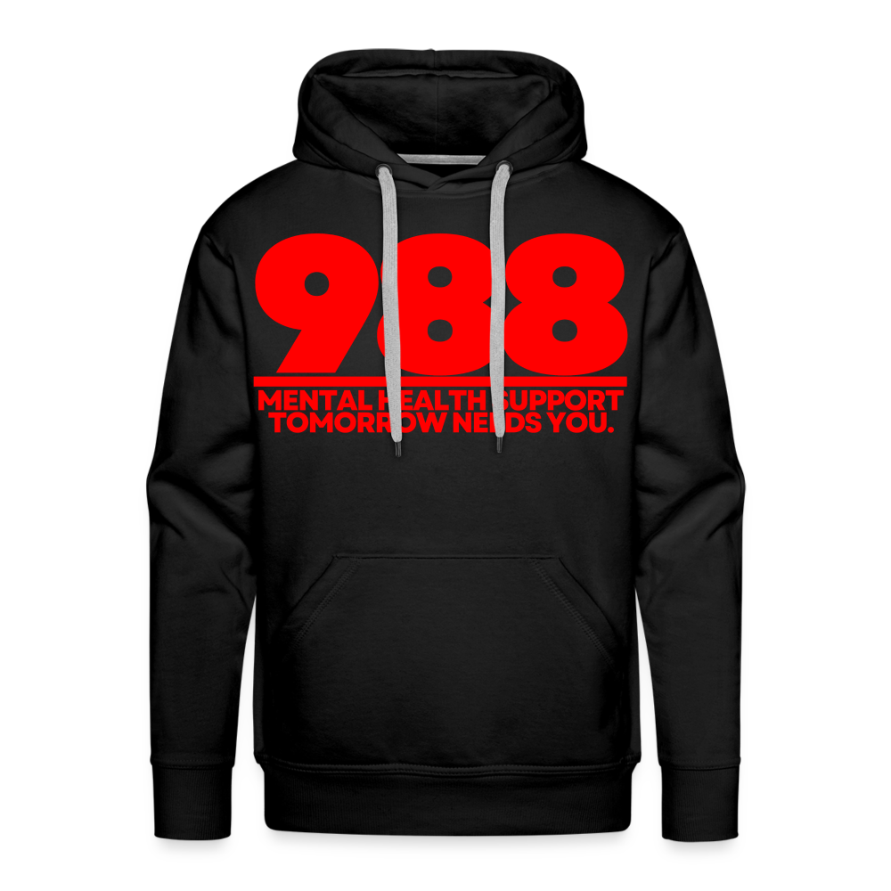 988 TOMORROW NEEDS YOU - HOODIE - black