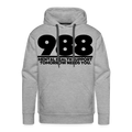988 TOMORROW NEEDS YOU - HOODIE - heather grey