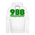 988 TOMORROW NEEDS YOU - HOODIE - white